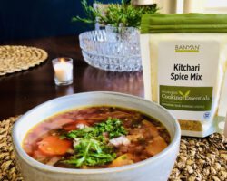 Simple Vegetarian Soup with Kitchari Spice Mix